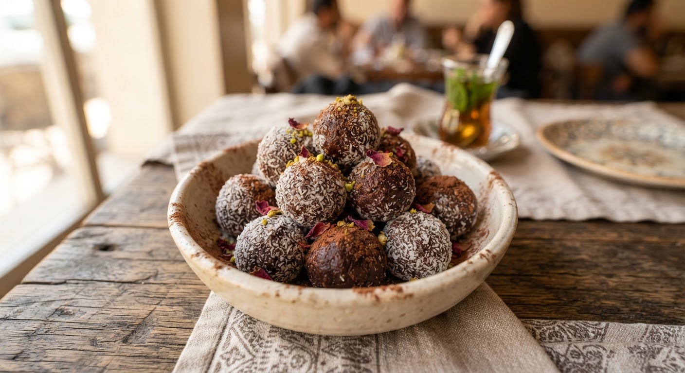 كرات جوز الهند بالكاكاو