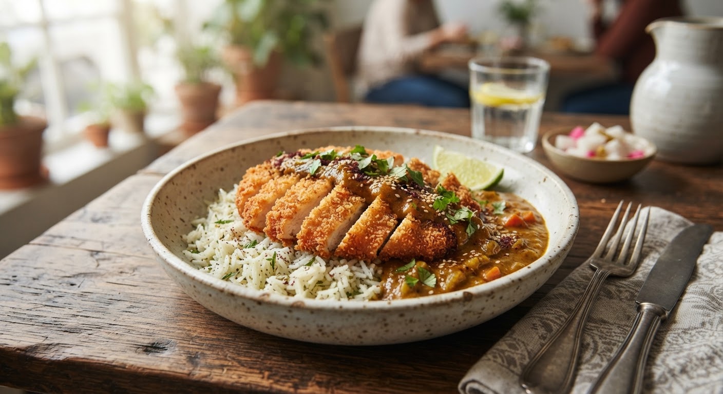 دجاج كاتسو بصوص الكاري