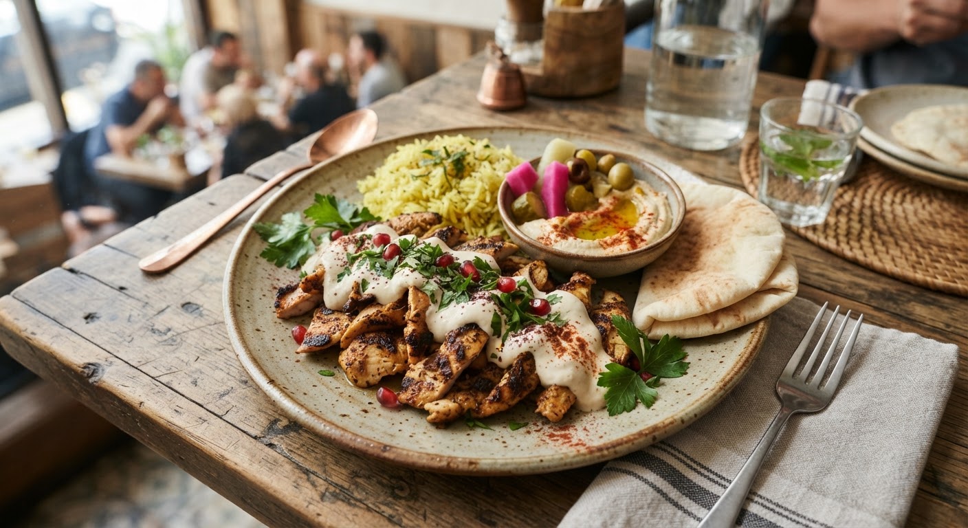 دجاج شاورما بصوص الثوم