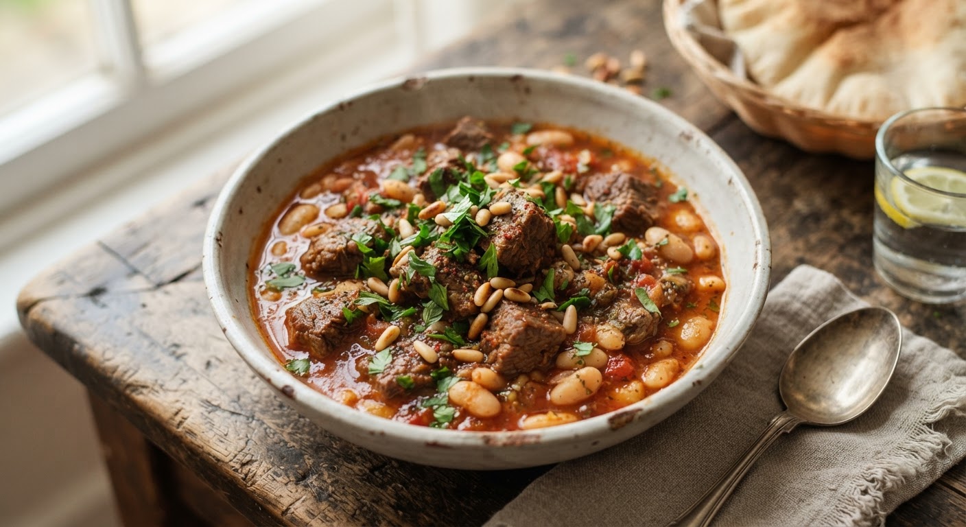 لحم بالفاصوليا