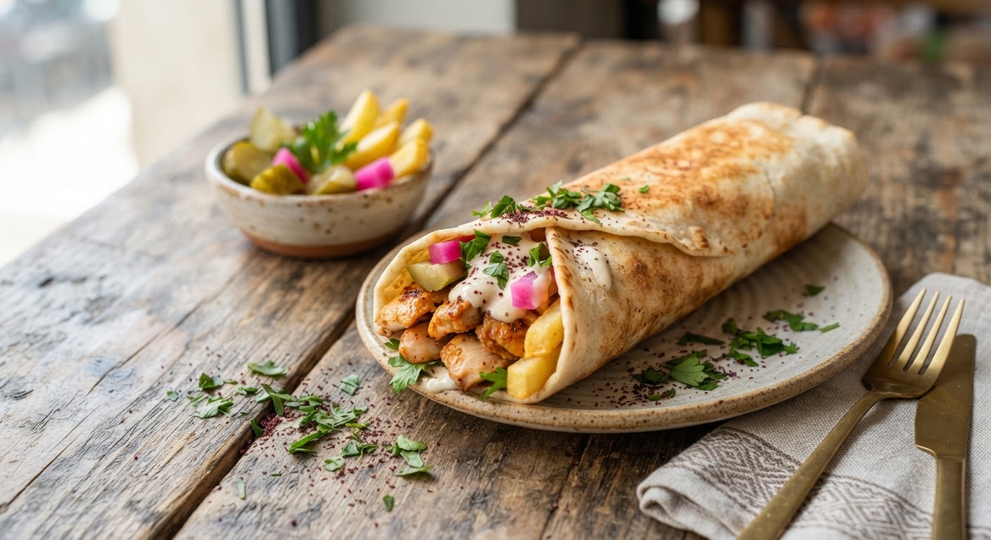 سندوتش شاورما دجاج